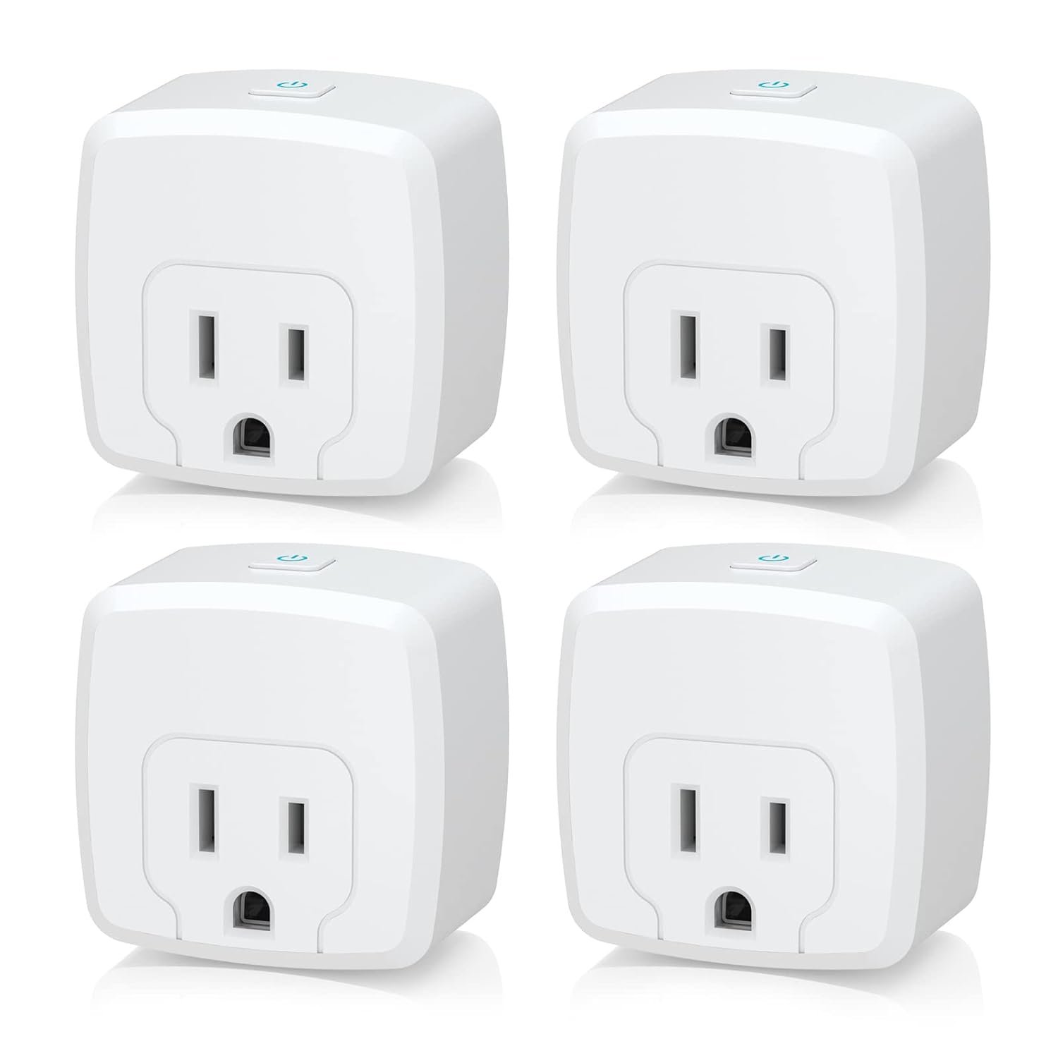 51qfY3LrL._SL1500_.jpg HBN Smart Plug Mini 15A, WiFi Smart Outlet Works with Alexa, Google Home Assistant, Remote Control with Timer Function, No Hub Required, ETL Certified, 2.4G WiFi Only, 4-Pack - Image 1